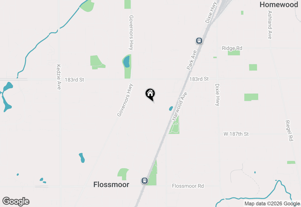 Map of 18456 Perth Avenue, Homewood, IL 60430