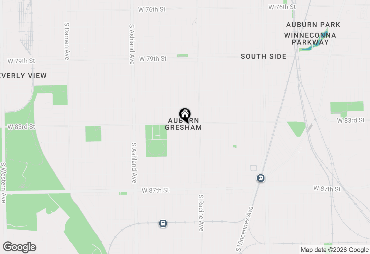 Map of 8309 S Throop Street #3, Chicago, IL 60620