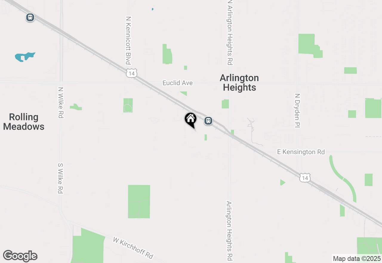 Map of 1 N Chestnut Avenue #3G, Arlington Heights, IL 60005