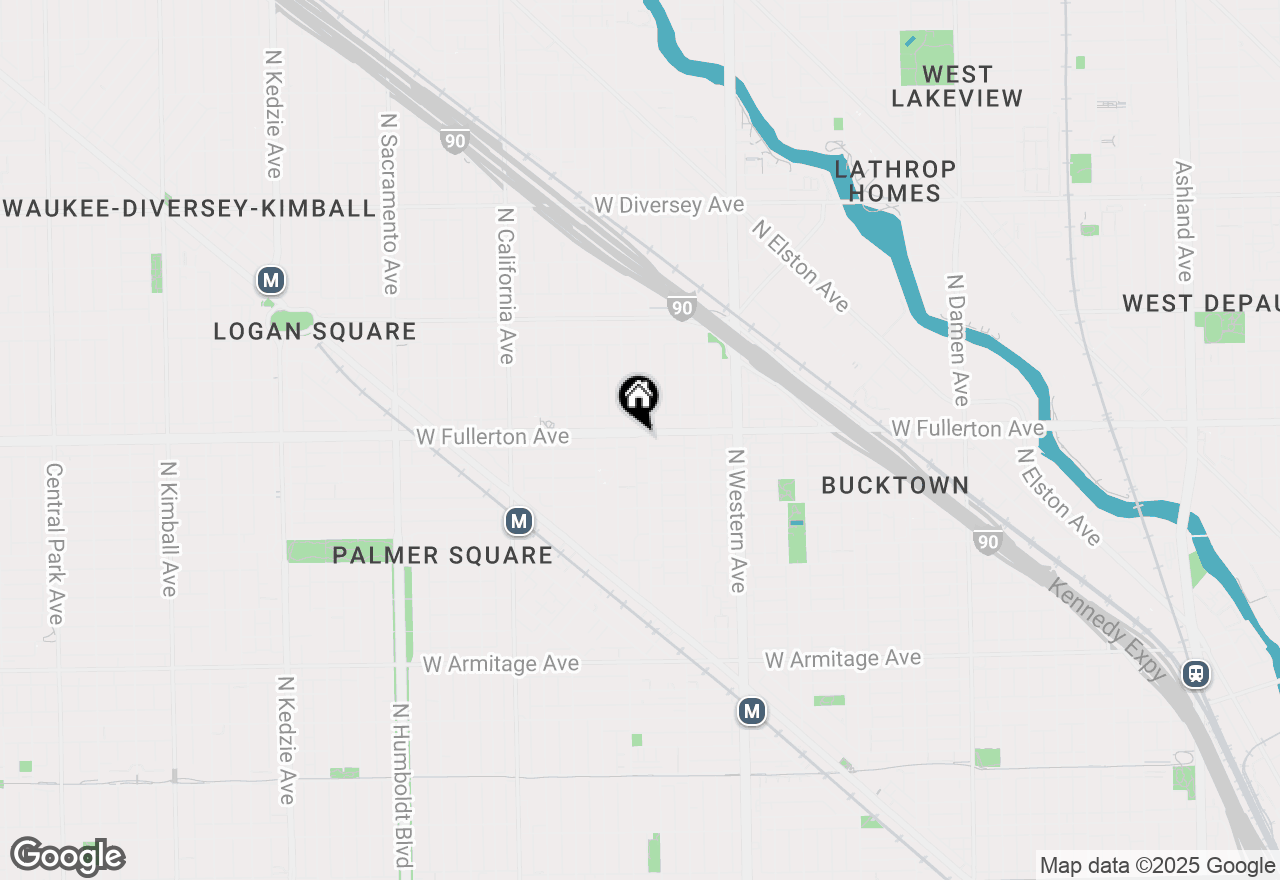 Map of 2553 W Fullerton Avenue, Chicago, IL 60647