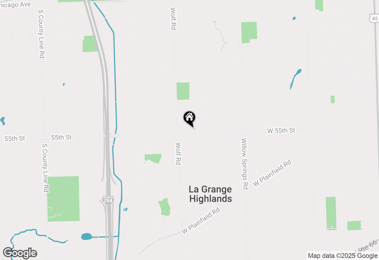 Map of 613 54th Place, Western Springs, IL 60558