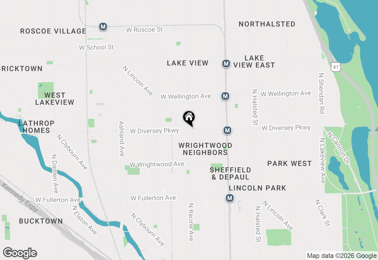 Map of (Address confidential), Chicago, Illinois 60657