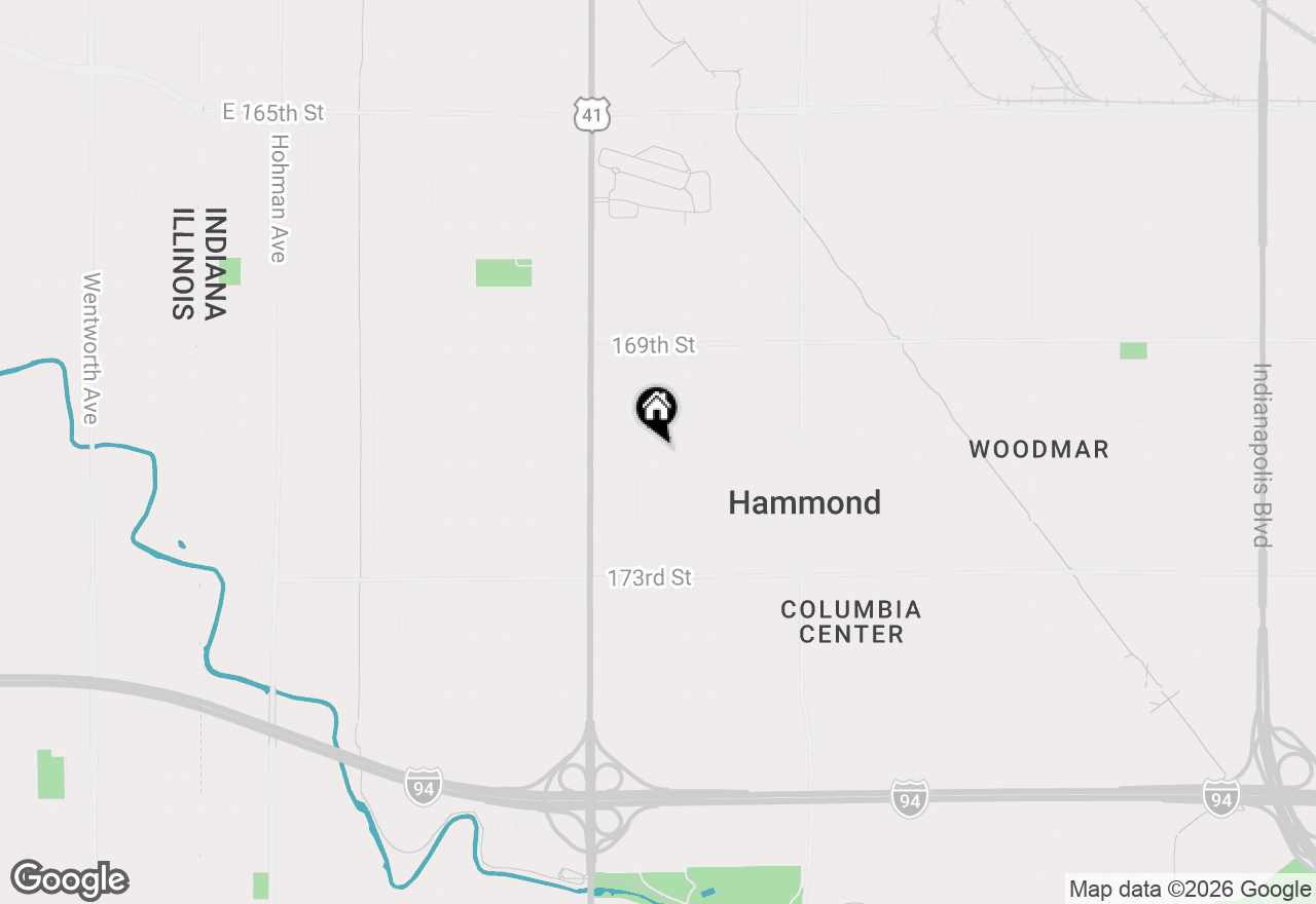 Map of 919 171st Street, Hammond, IN 46324