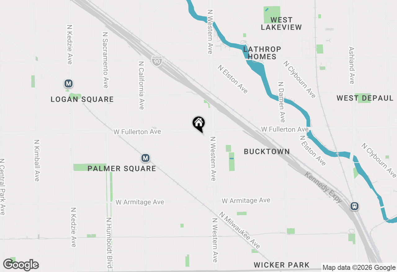 Map of 2334 N Campbell Avenue #2, Chicago, IL 60647