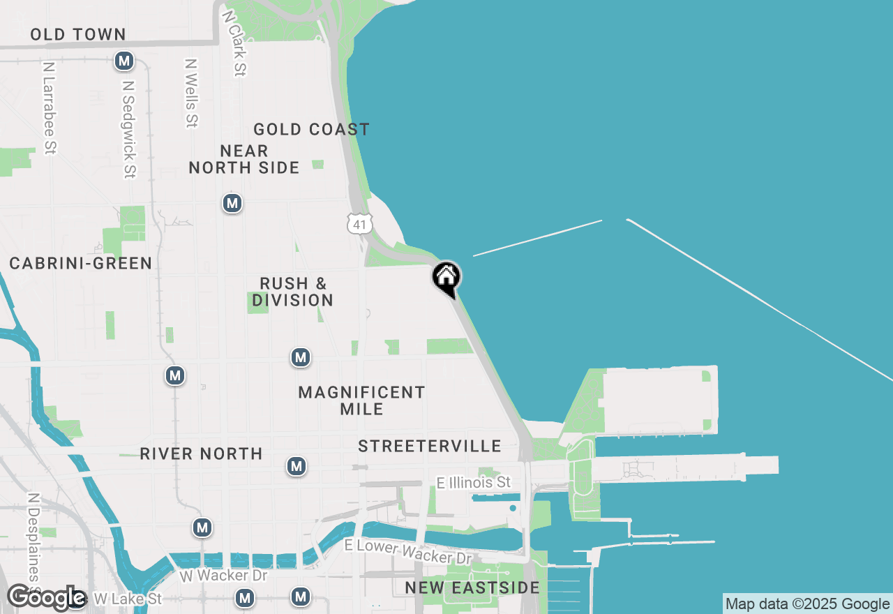 Map of 880 N Lake Shore Drive #18E, Chicago, IL 60611