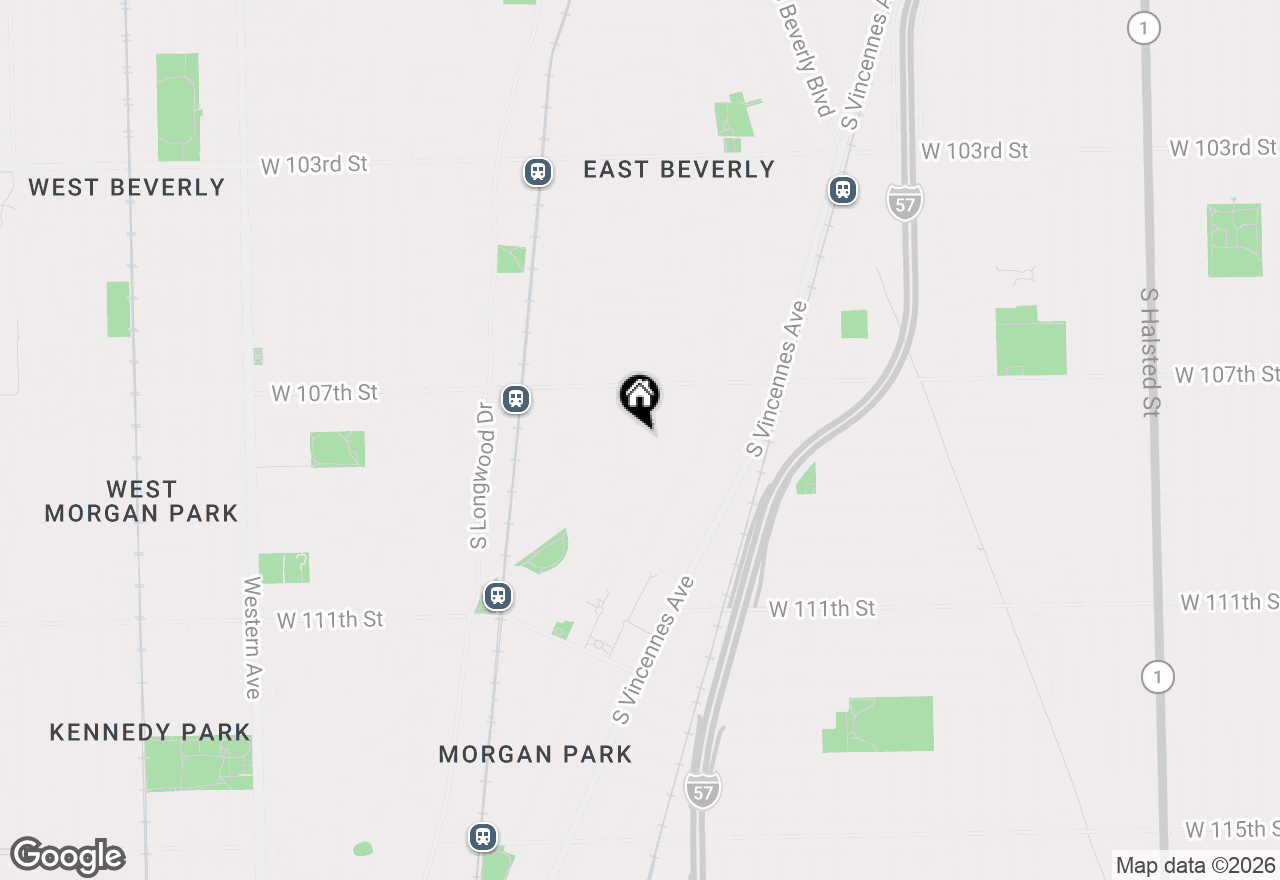 Map of 10758 S Drew Street, Chicago, IL 60643