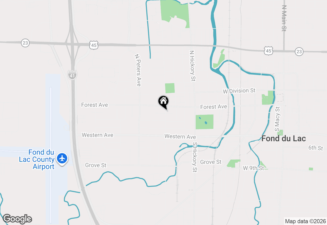 Map of 96 S Seymour St, Fond Du Lac, WI 54935
