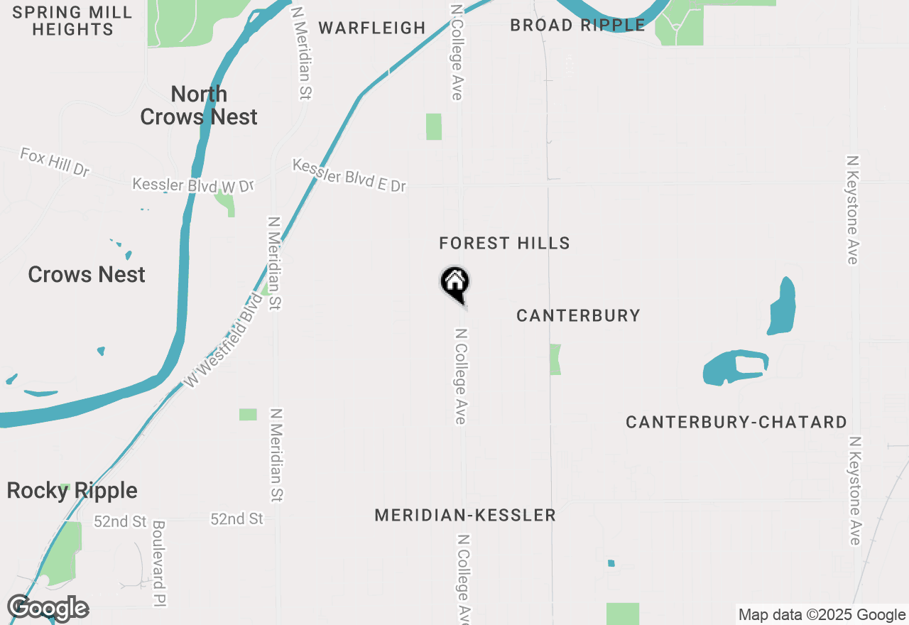 Map of 5678 N College Avenue, Indianapolis, IN 46220