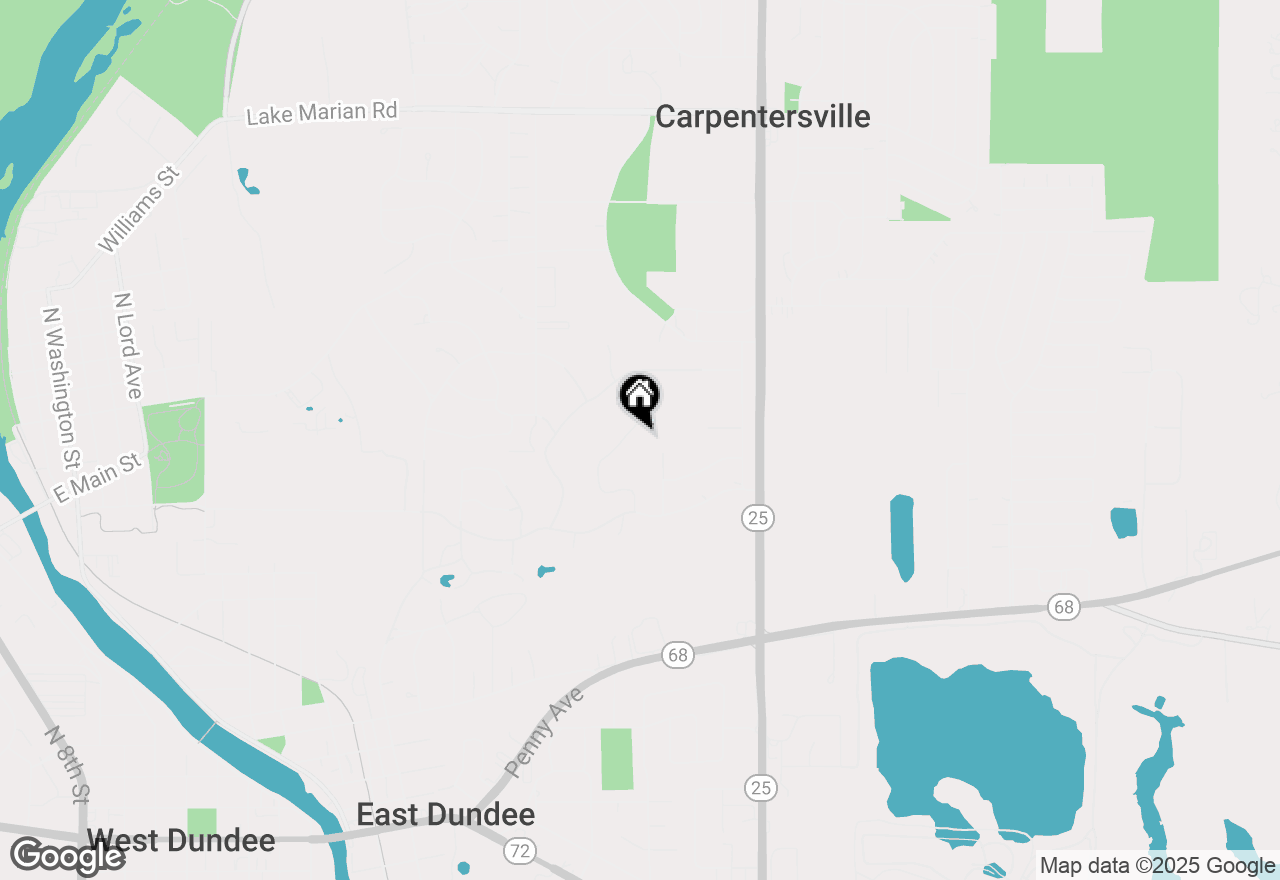 Map of 730 Council Hill Road, East Dundee, IL 60118