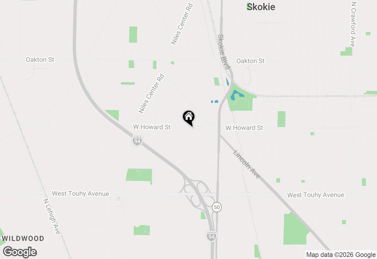 Map of 4951 Howard Street, Skokie, IL 60077