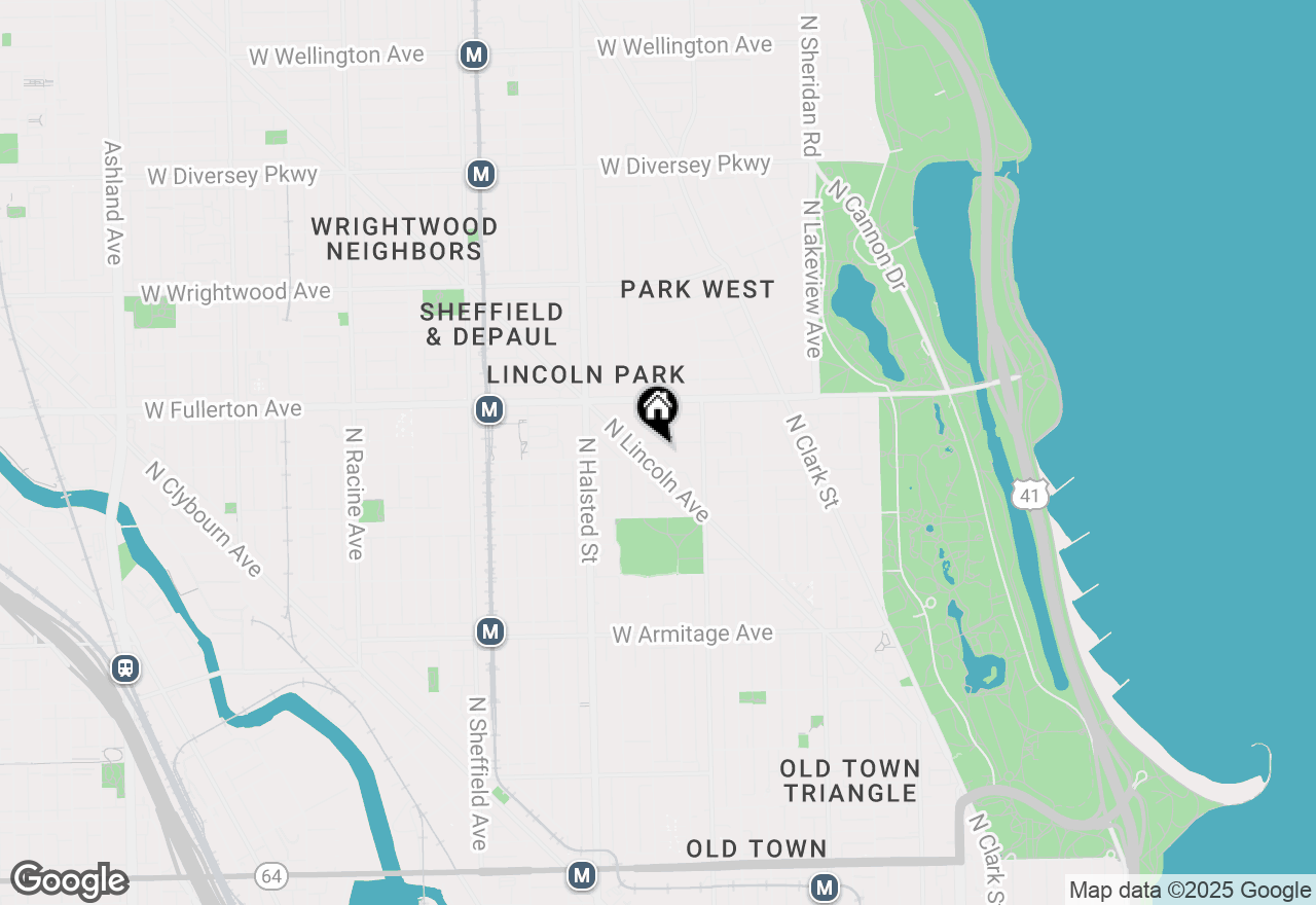 Map of 648 W Belden Avenue #B, Chicago, IL 60614