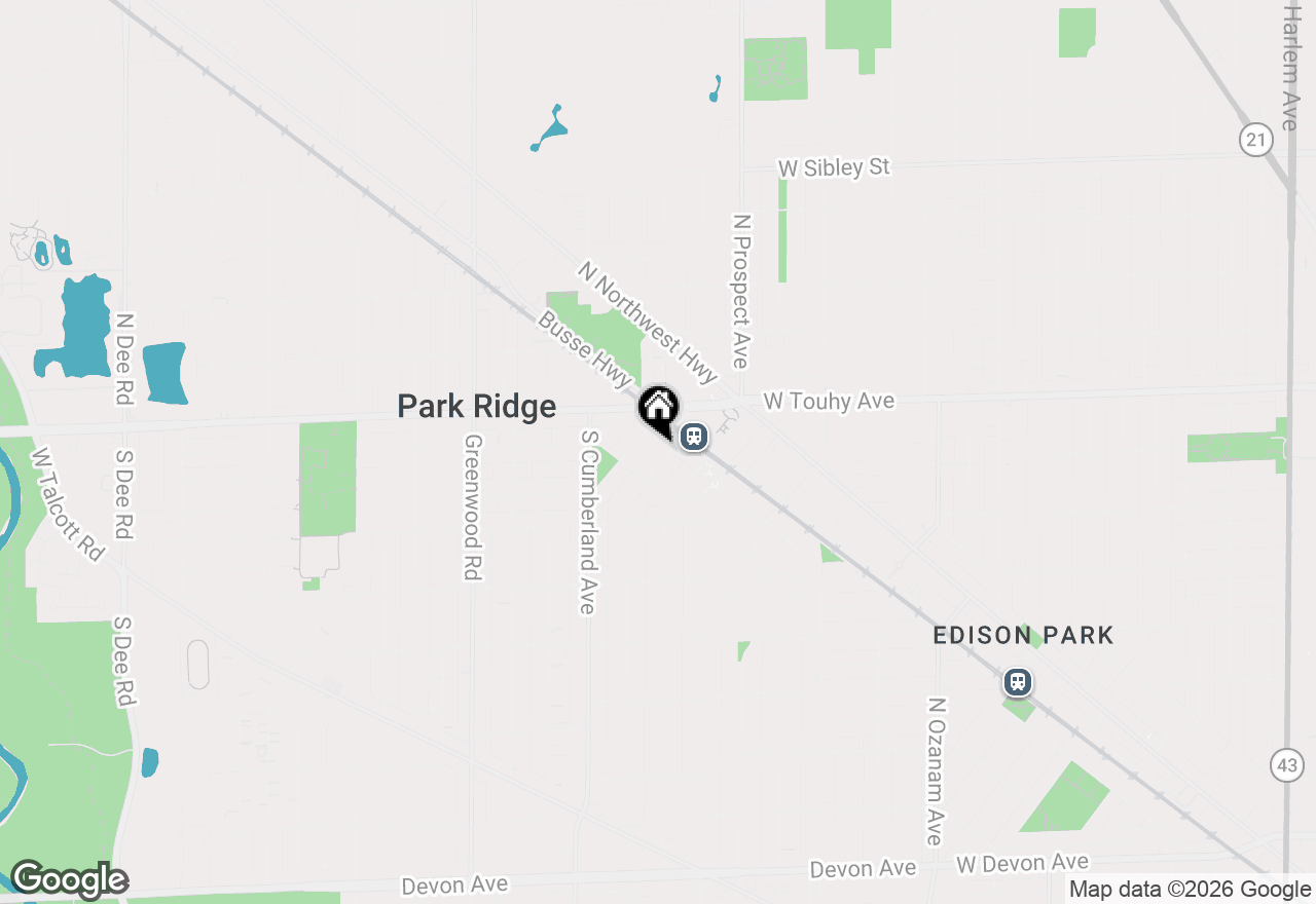 Map of 20 S Fairview Avenue #3S, Park Ridge, IL 60068