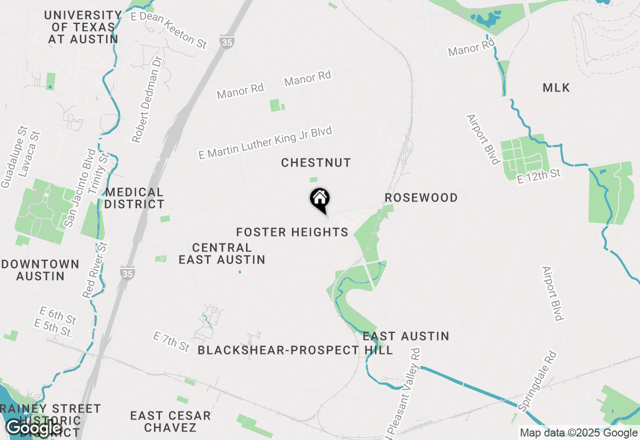 Map of 2205 E 12th St, Austin, TX 78702