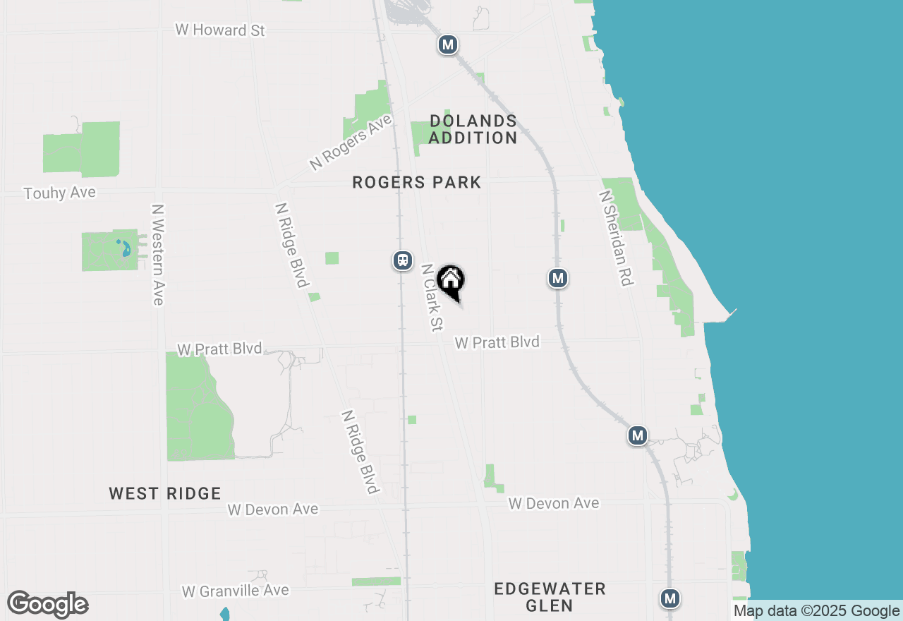 Map of 1662 W Farwell Avenue #3N, Chicago, IL 60626