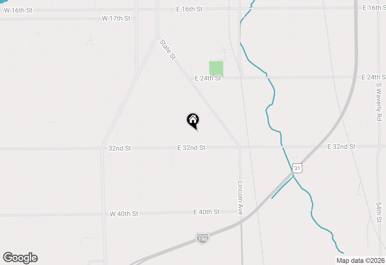 Map of 68 E 30th Street, Holland, MI 49423