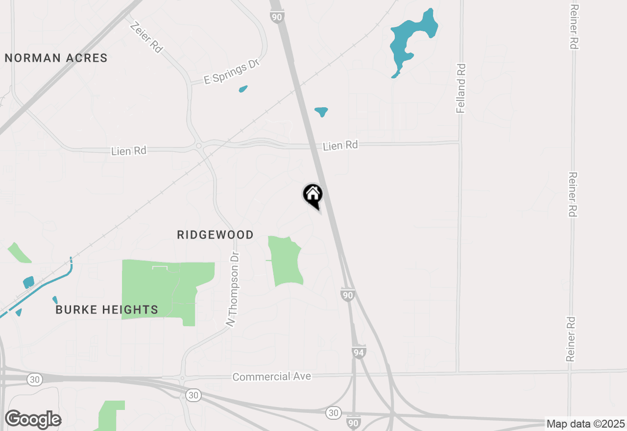 Map of 1209 Glacier Hill Drive, Madison, WI 53704