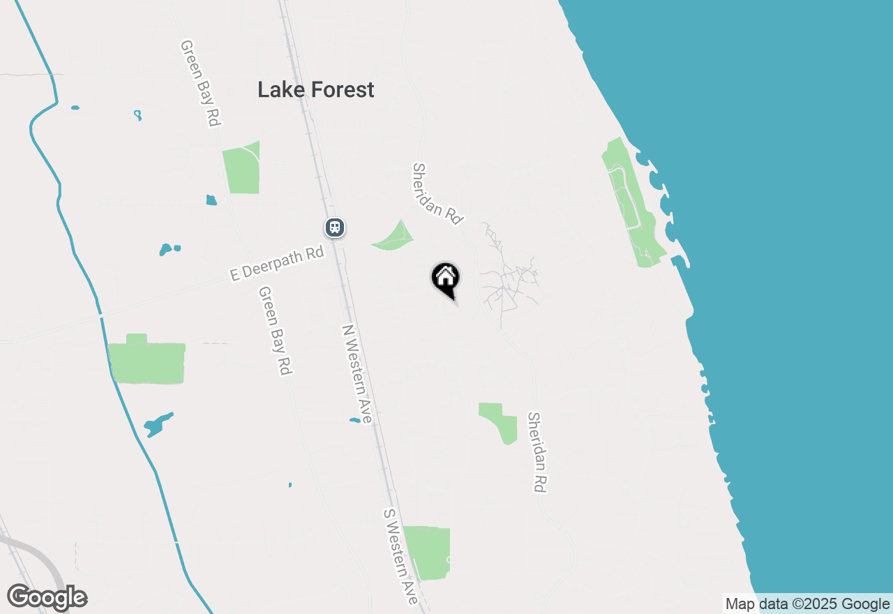 Map of 499 Washington Road, Lake Forest, IL 60045