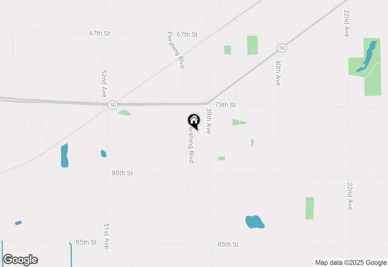 Map of 7715 Pershing Blvd, Kenosha, WI 53142