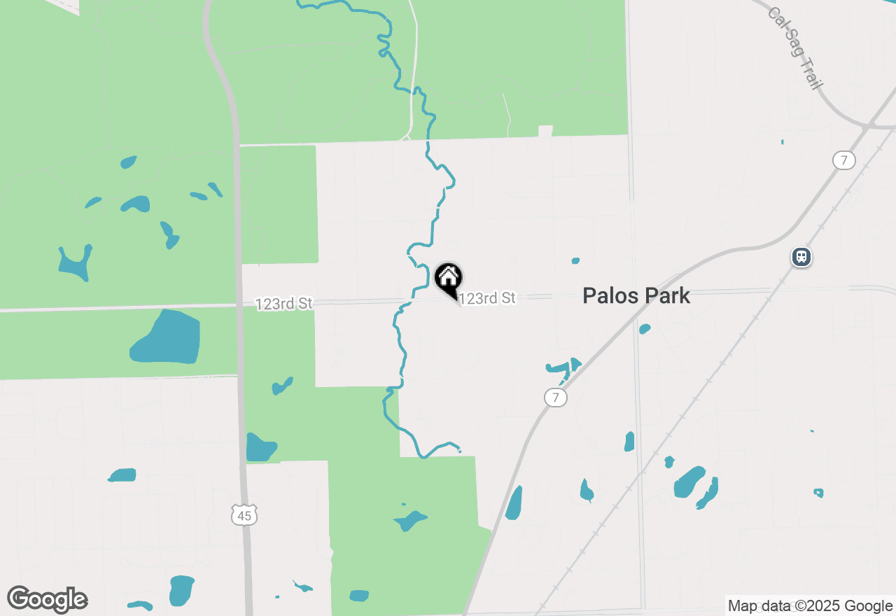Map of 9021 W 123rd Street, Palos Park, IL 60464