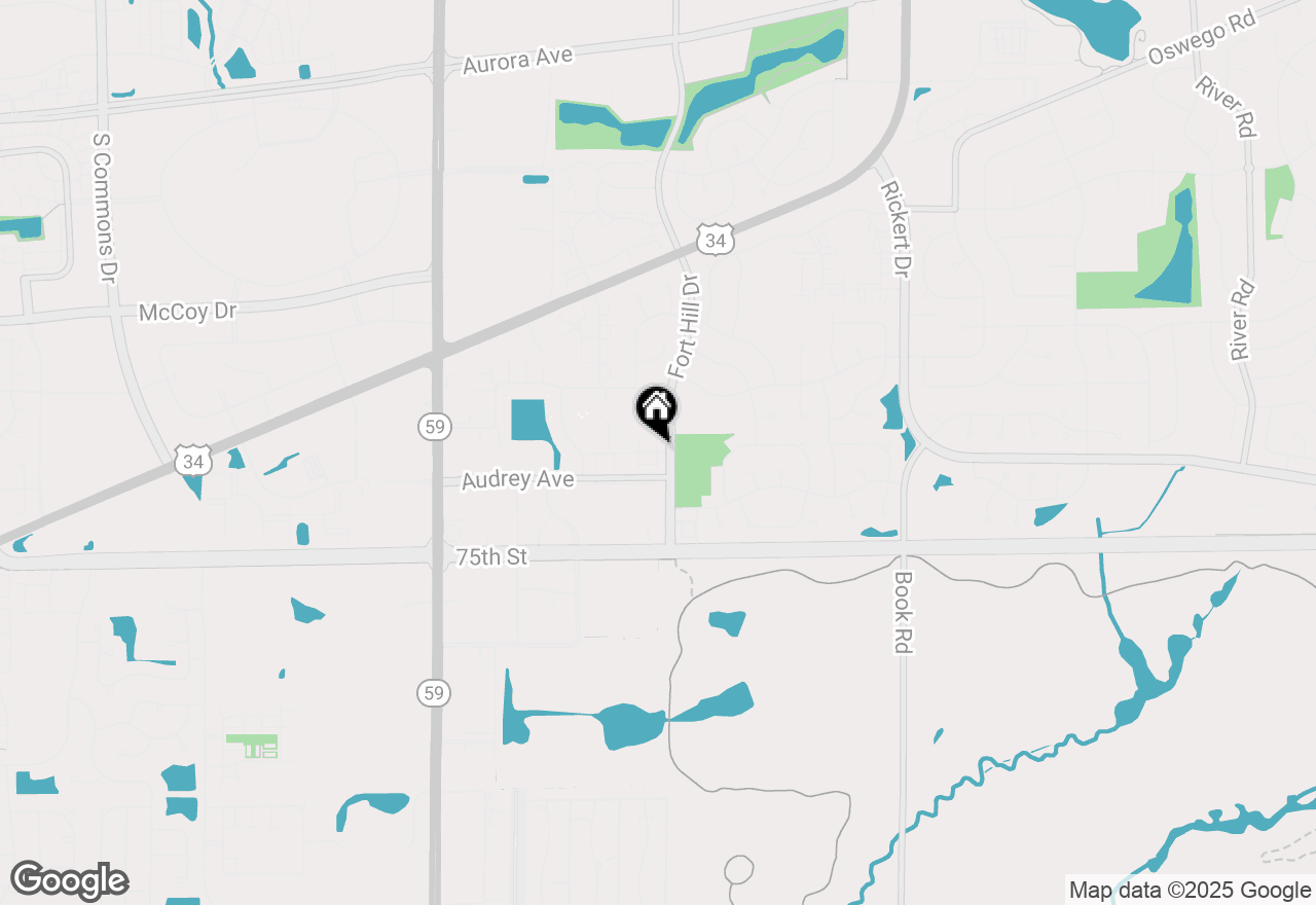 Map of 2525 Dunraven Avenue, Naperville, IL 60540