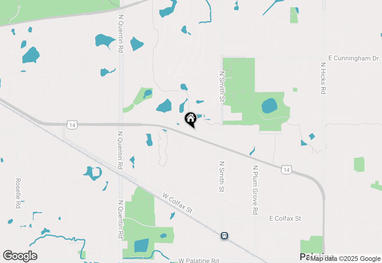 Map of 769 N Winchester Drive, Palatine, IL 60067