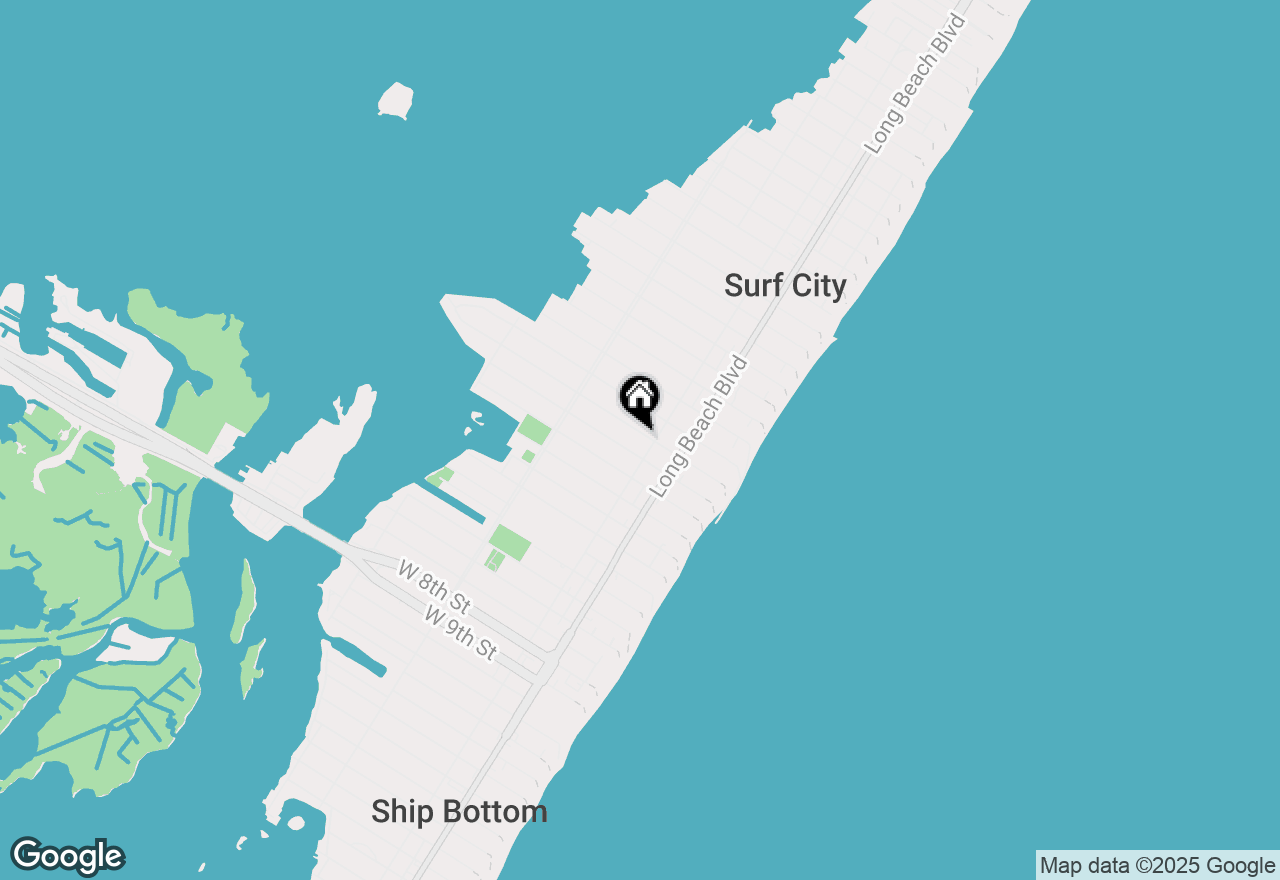 Map of 210 N 3rd Street, Surf City, NJ 08008