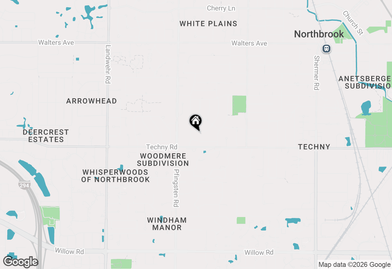 Map of 1943 Sunnyside Circle, Northbrook, IL 60062