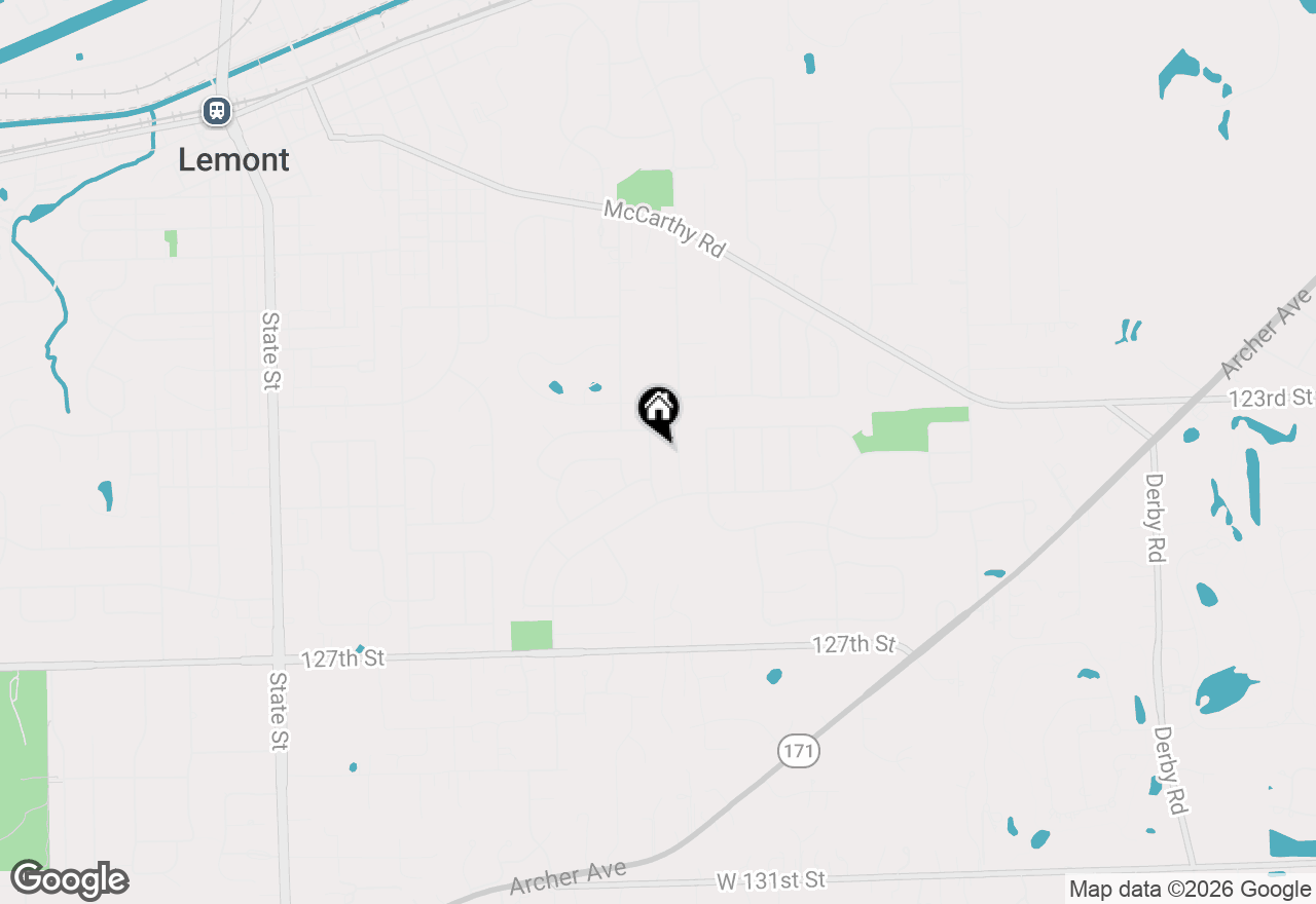 Map of 1237 Chatham Drive, Lemont, IL 60439