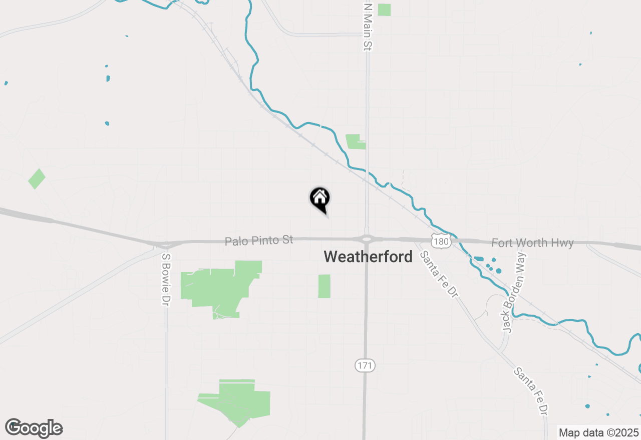 Map of 311 W Spring Street, Weatherford, TX 76086