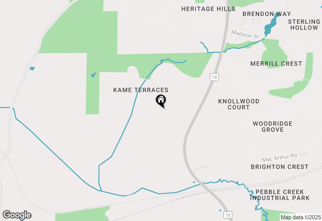 Map of W275S2293 Lacustrine Way, Waukesha, WI 53188