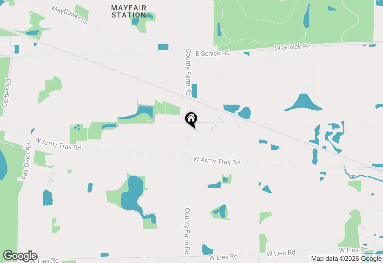 Map of 3945 County Farm Road, Hanover Park, IL 60133