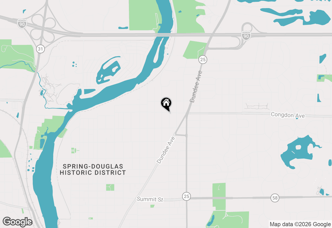 Map of 491 Congdon Avenue, Elgin, IL 60120