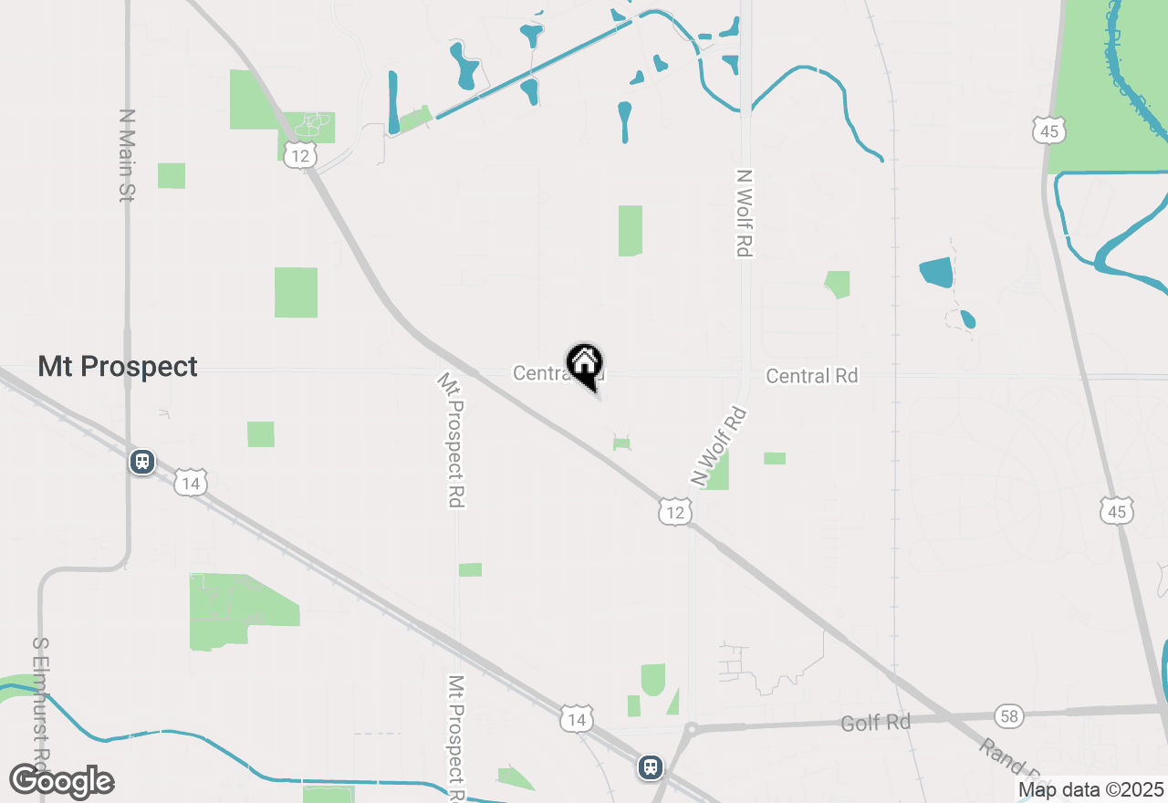 Map of 308 Berkshire Lane, Des Plaines, IL 60016