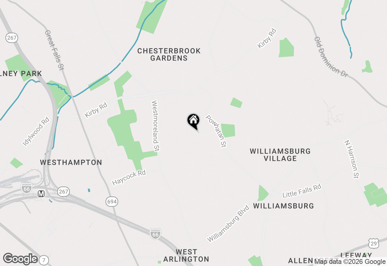 Map of 6512 Cape Court, Falls Church, VA 22043