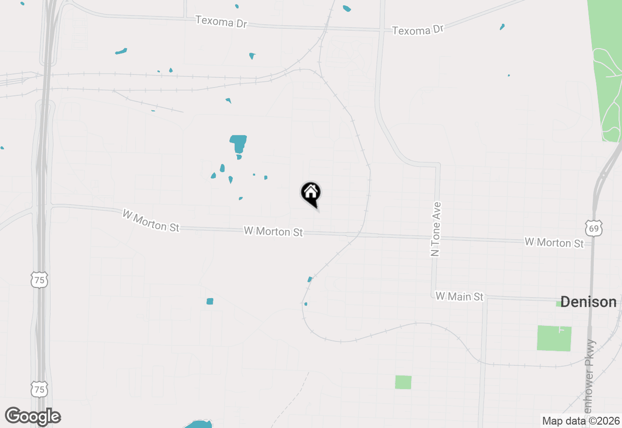 Map of 1801 W Bond Street, Denison, TX 75020