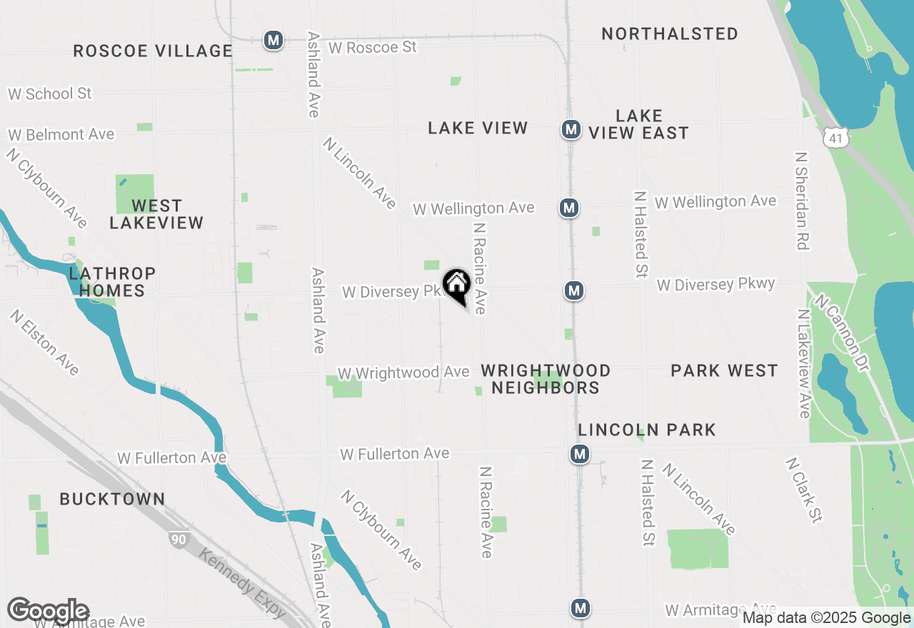 Map of 2722 N Magnolia Avenue, Chicago, IL 60614