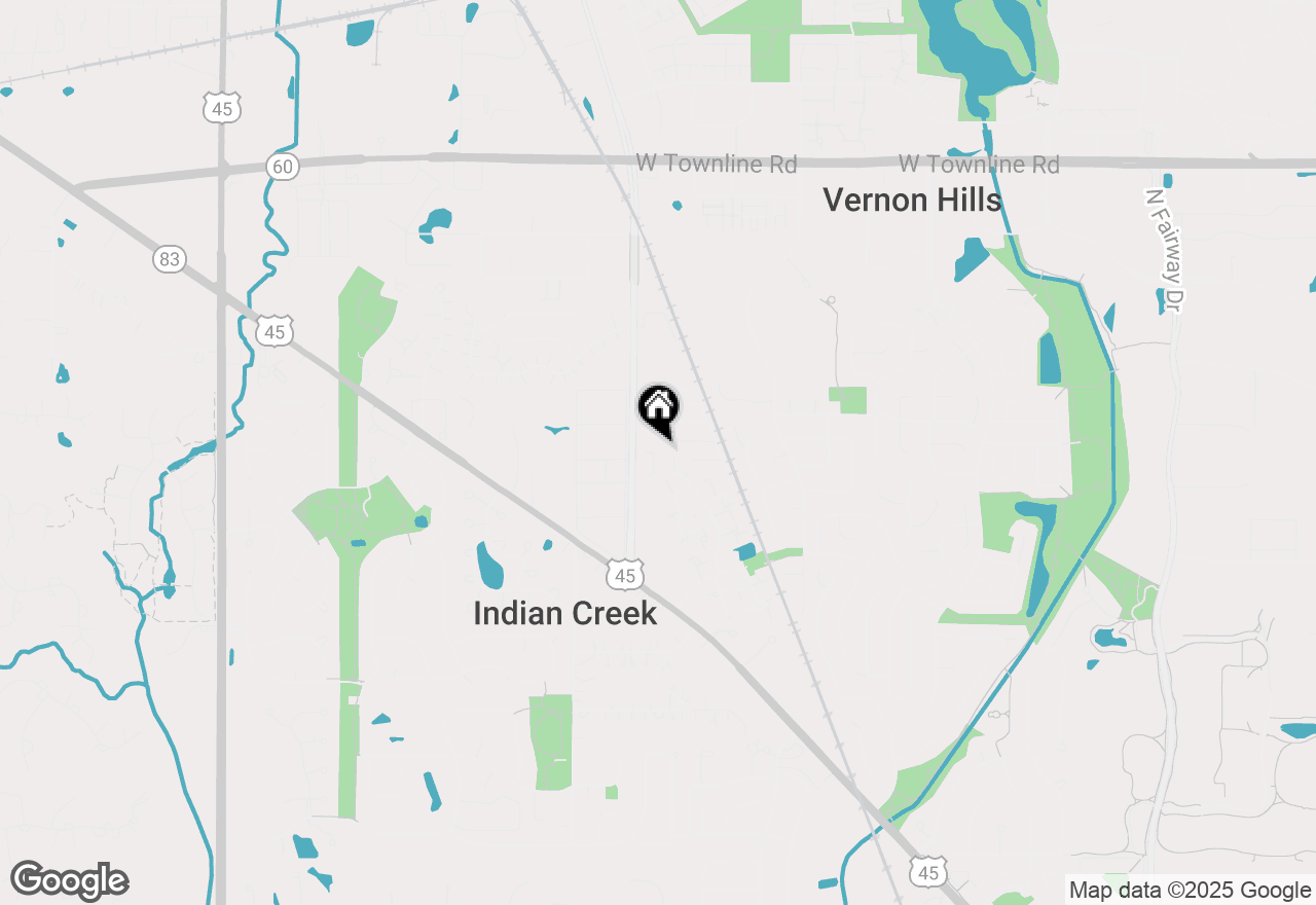 Map of 227 Sunset Court, Vernon Hills, IL 60061