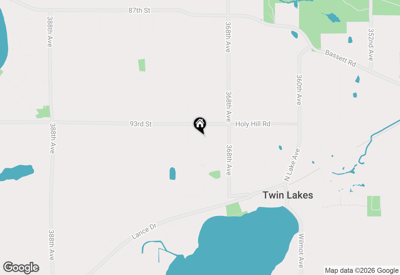Map of 248 Mueller Ave, Twin Lakes, WI 53181