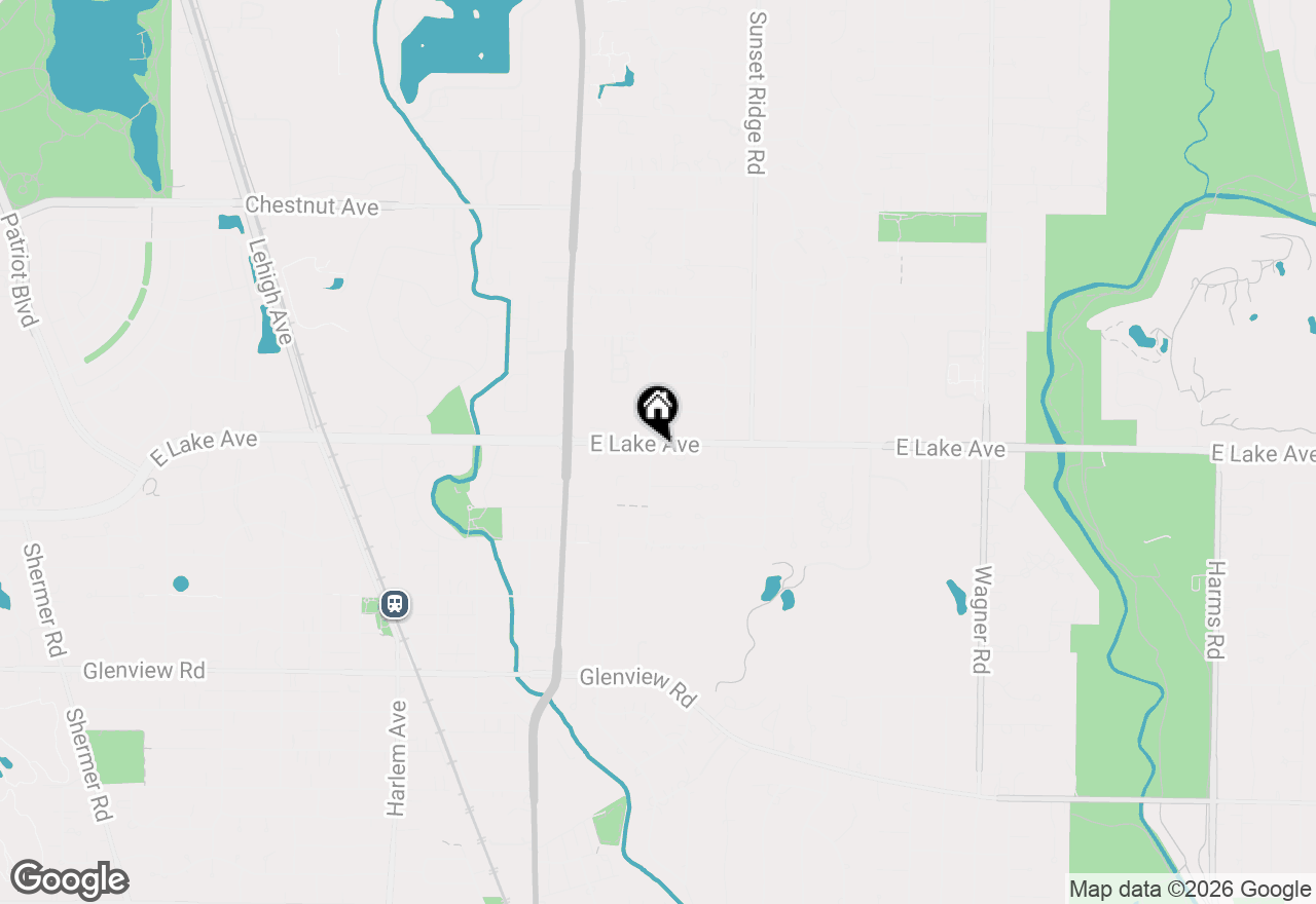 Map of 1367 Sanford Lane, Glenview, IL 60025