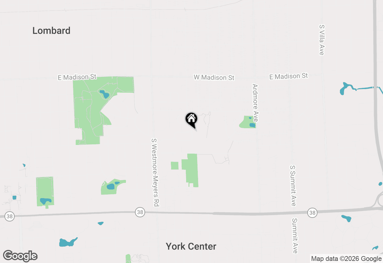 Map of 1411 E Wilson Avenue, Wheaton, IL 60189