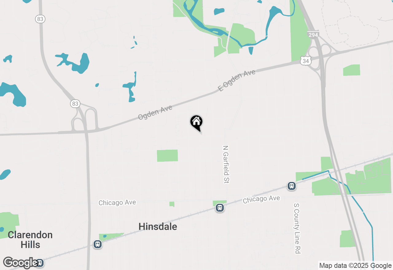 Map of 506 N Lincoln Street, Hinsdale, IL 60521