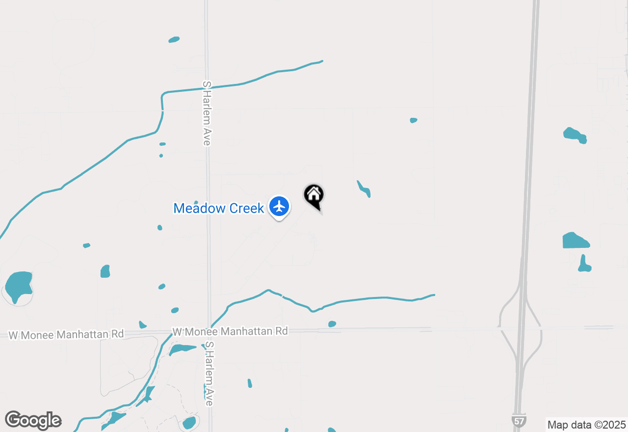 Map of 6827 W Johnson Court, Monee, IL 60449