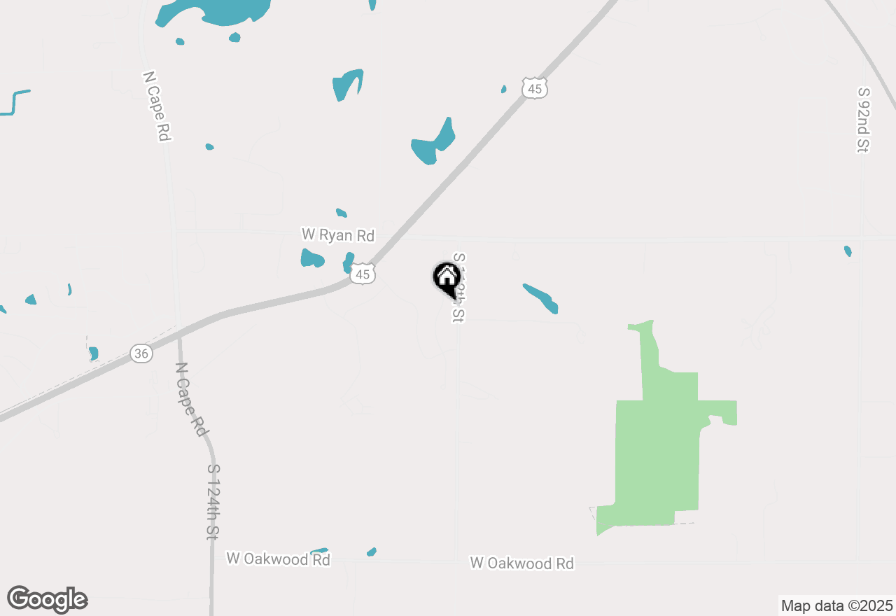 Map of 9676 S Bergamont Dr, Franklin, WI 53132