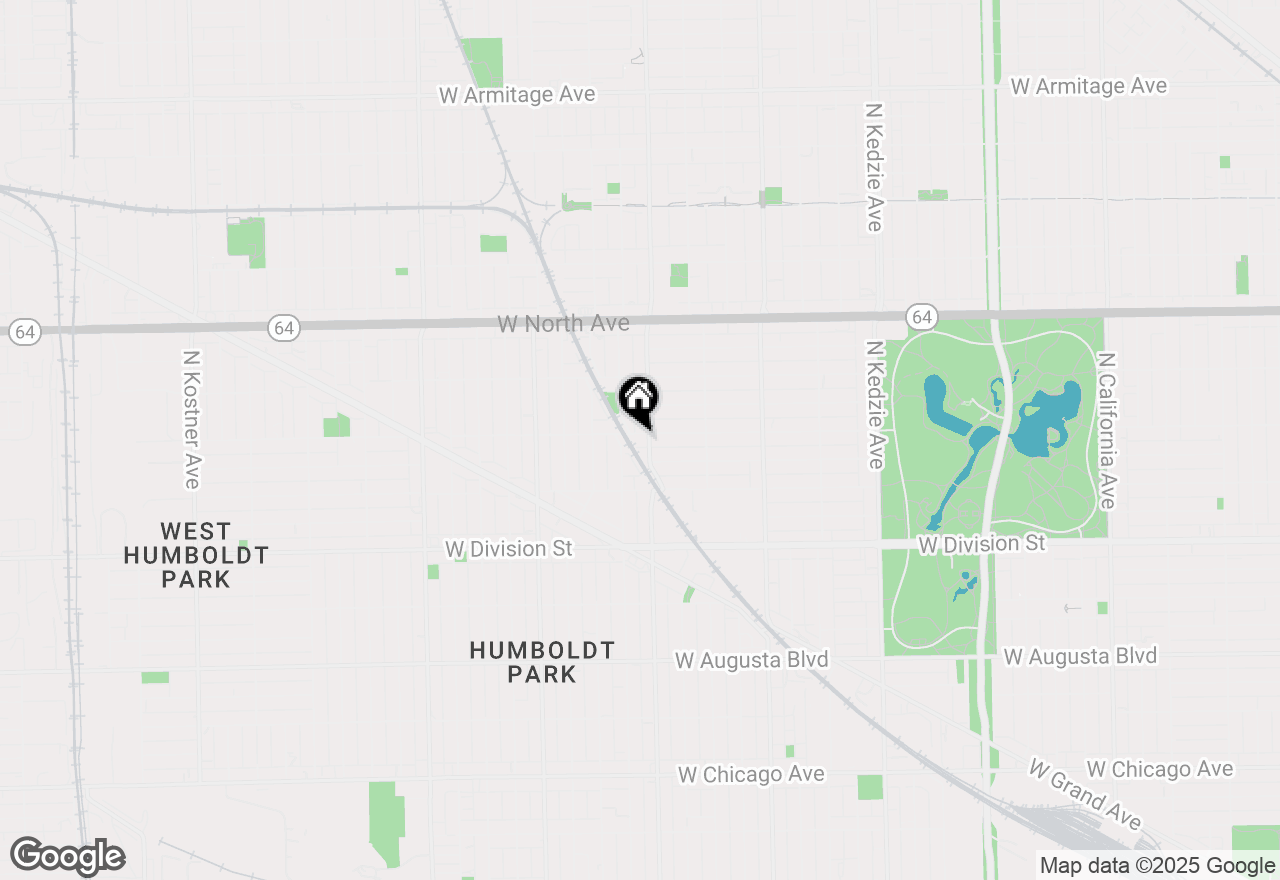 Map of 3607 W Hirsch Street, Chicago, IL 60651