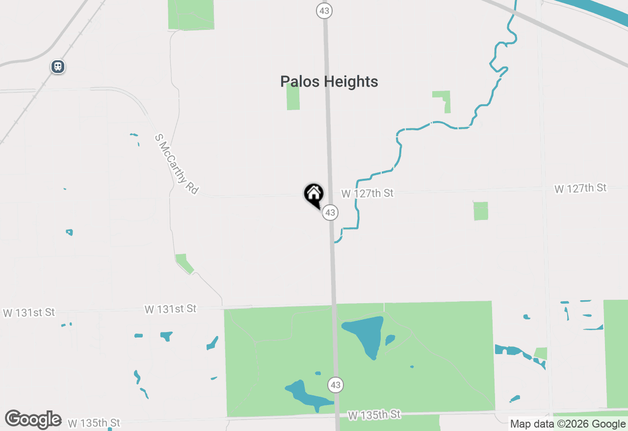 Map of 12730 S Palos Avenue, Palos Heights, IL 60463