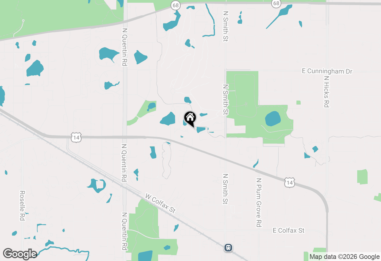 Map of 439 W Auburn Woods Court #439, Palatine, IL 60067