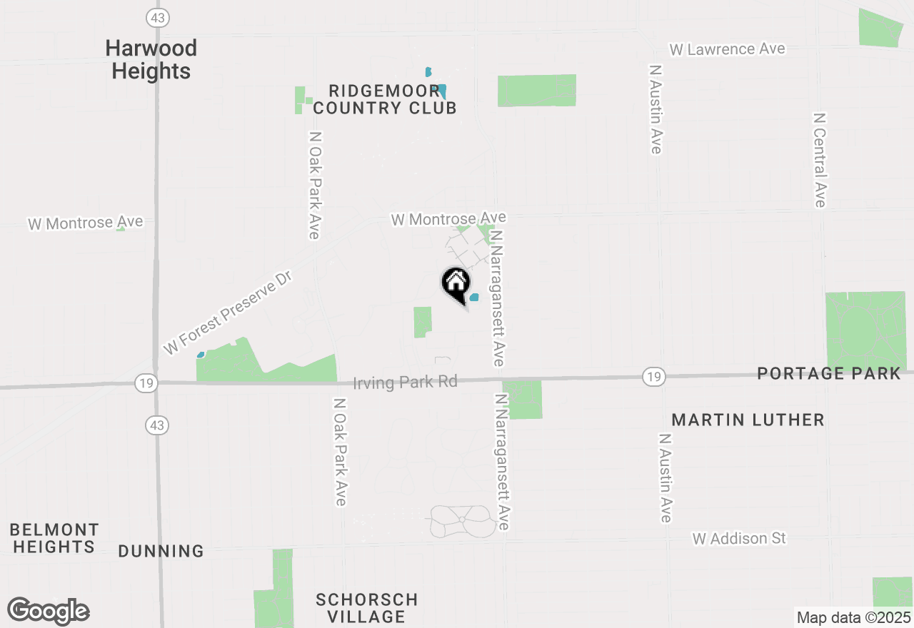 Map of 6461 W Warner Avenue #411, Chicago, IL 60634