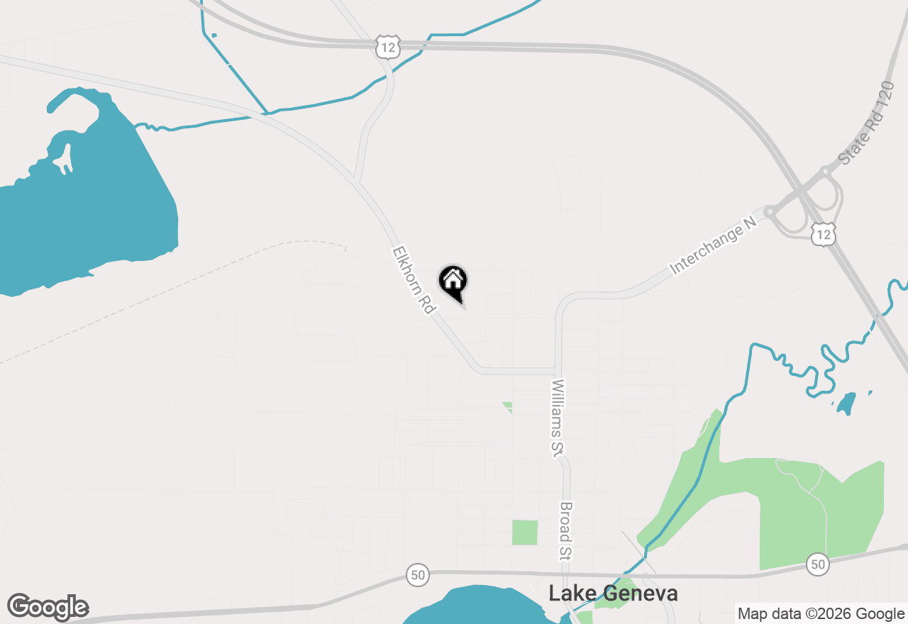 Map of 1207 Grant St, Lake Geneva, WI 53147