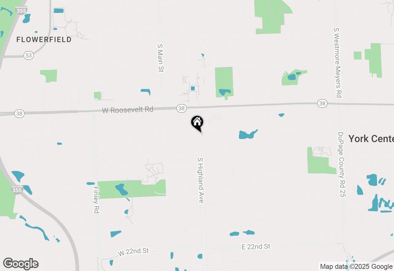 Map of 1360 S Highland Avenue, Lombard, IL 60148