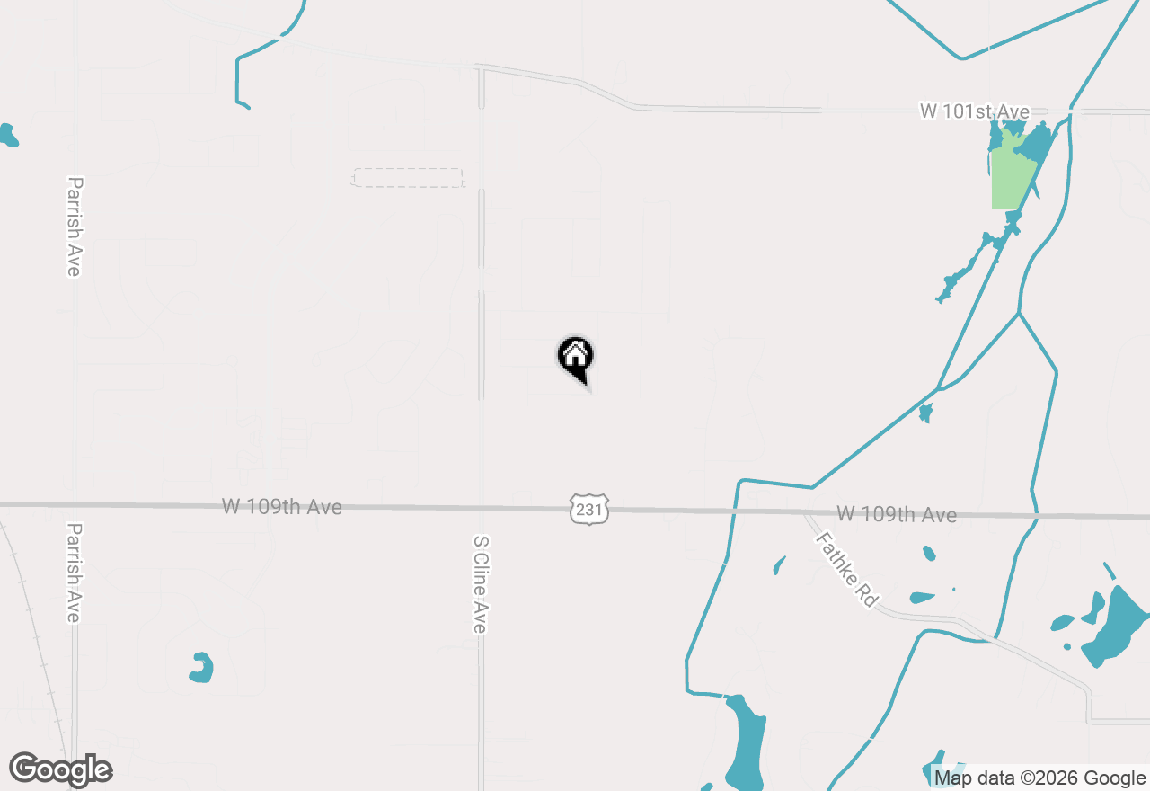 Map of 7531 W 107th Place, Crown Point, IN 46307